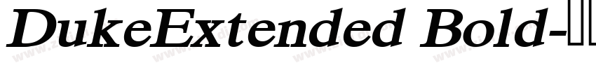 DukeExtended Bold字体转换
